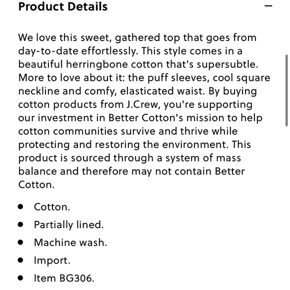 NWT J.Crew Top 12 Cinched Waist Herringbone Cotton Prairie BG306 - Picture 10 of 11